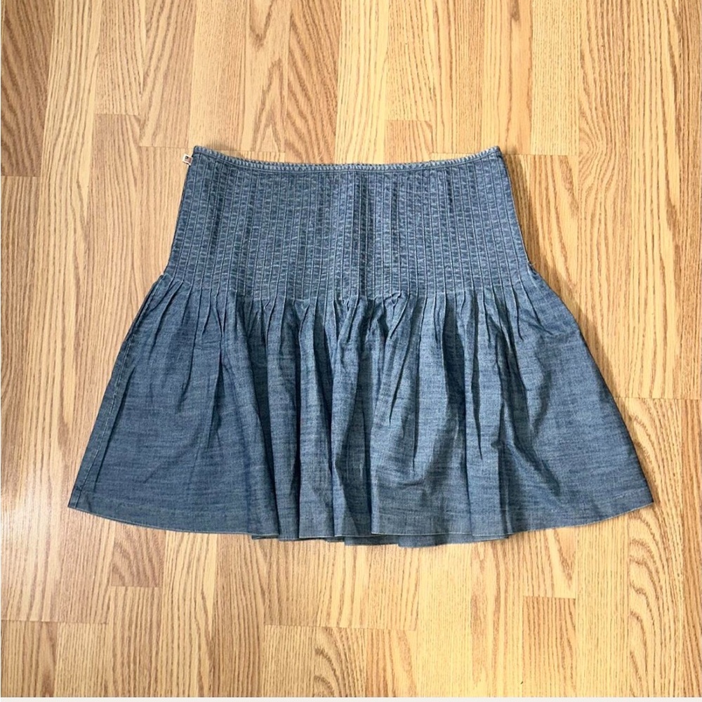 NWOT Vintage Polo Jeans Co Ralph Lauren fitted denim mini skirt SZ: 8